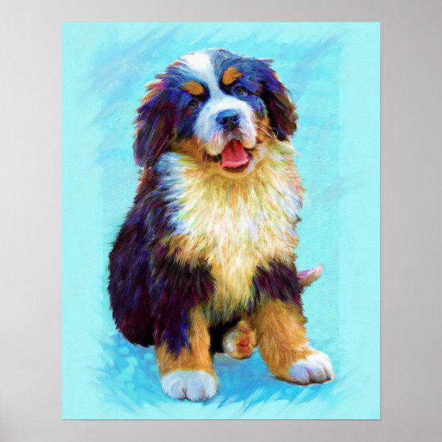 Pôster cão de montanha bernês (Frente)