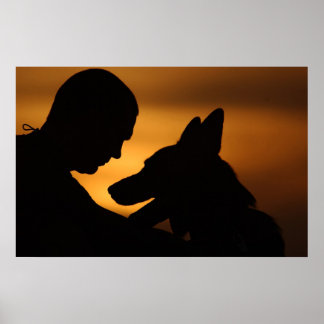 Pôster Cão de Trabalho Militar