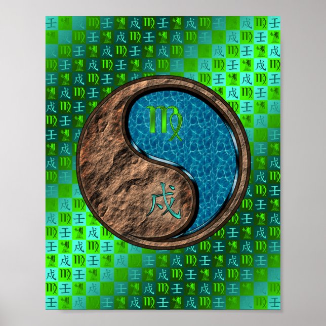 Poster Cão de Virgem e Água (Frente)