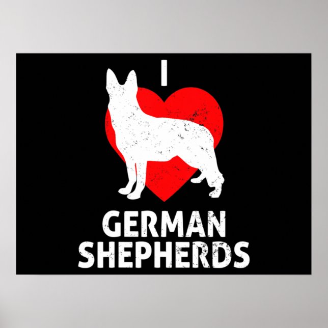 Poster Cão do Lobo german shepherd (Frente)