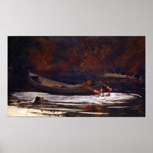 Poster Cão e caçador de Winslow Homer