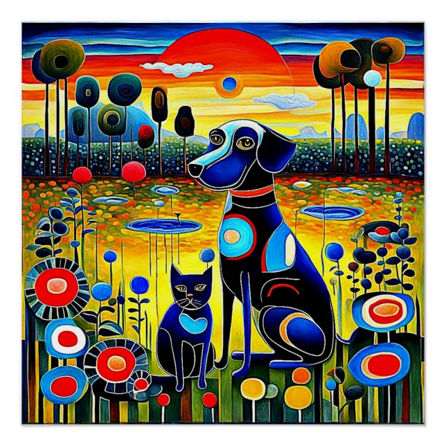 Pôster Cão e Gato 1 (Frente)