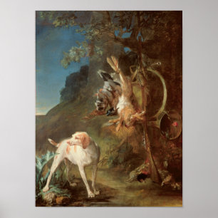 Pôster Cão e jogo, 1730