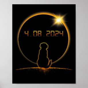 Poster Cão Eclipse Solar Total