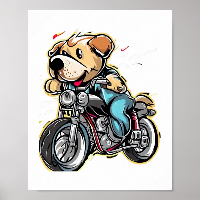 Poster cão engraçado (Frente)