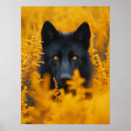 Poster Cão German shepherd do Lobo Negro