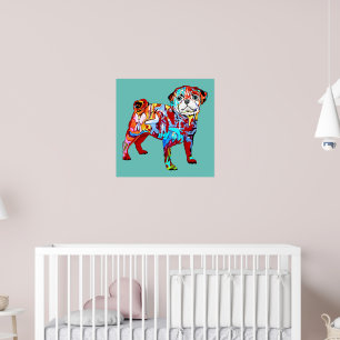 Pôster cão grafite