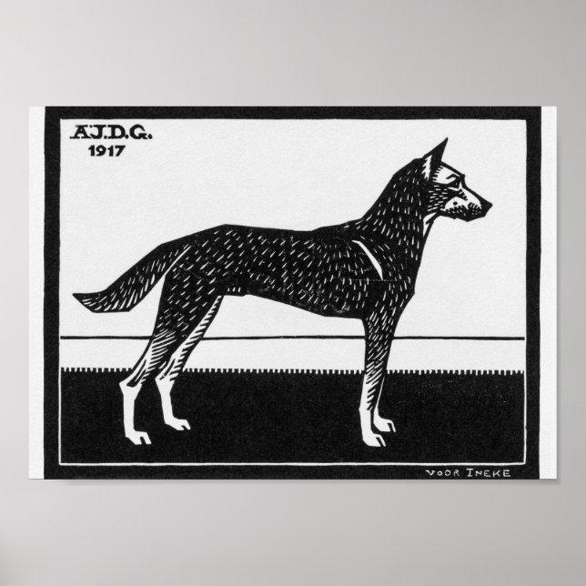 Poster Cão Julie de Graag (Frente)