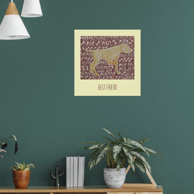 Poster Cão "melhor amigo" (Sala de Estar 1)