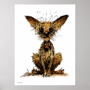 Pôster Cão pequeno bonito