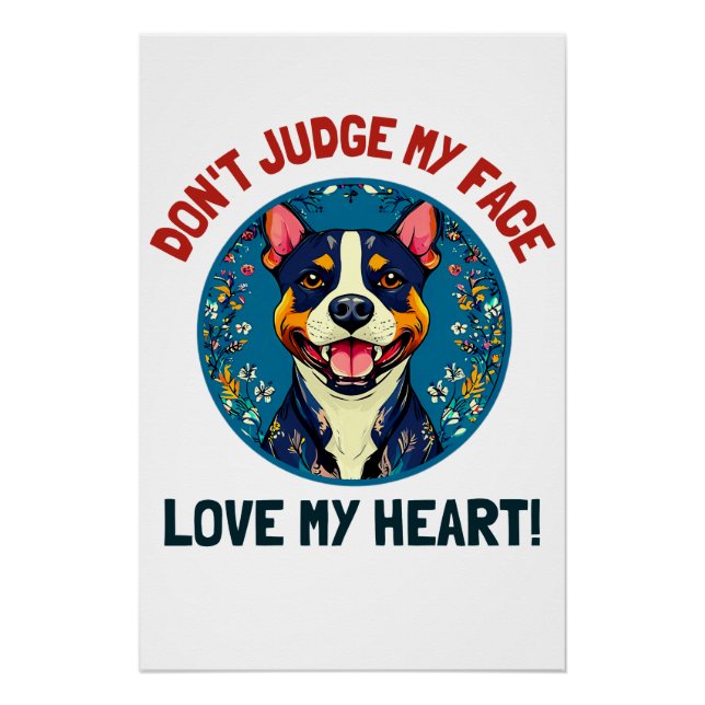 Pôster Cão Pitbull (Frente)