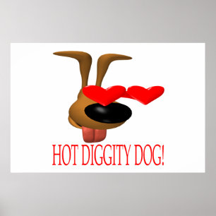 Poster Cão quente de Diggity