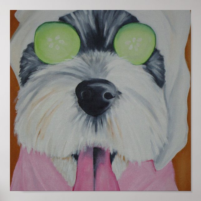 Poster Cão Spa (Frente)