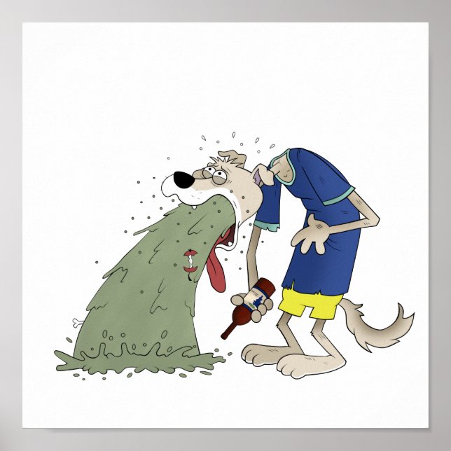 Pôster Cão vômito (Frente)