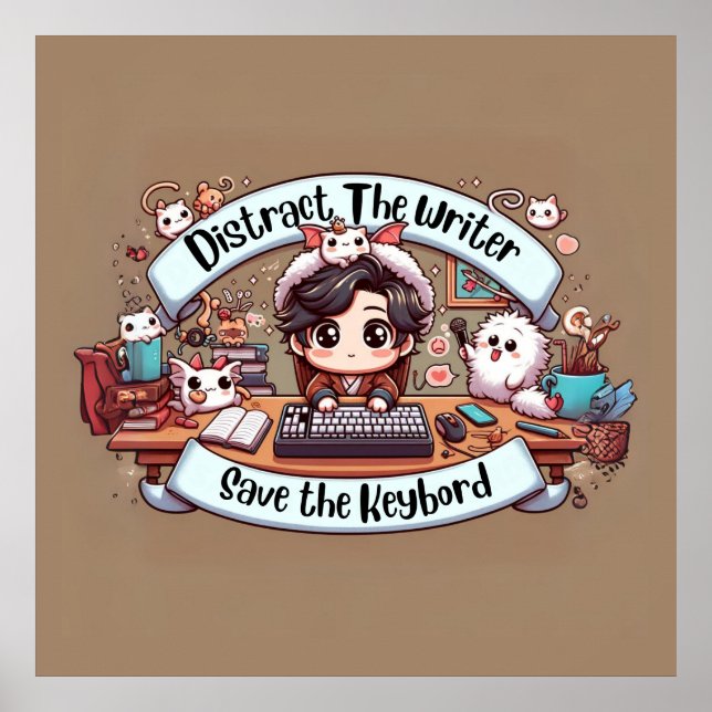 Poster Caos charmoso: O mauzinho do escritor (Frente)