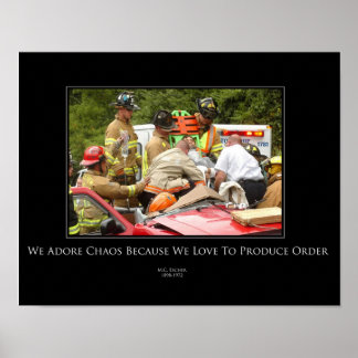 Pôster Caos (De)Poster motivacional