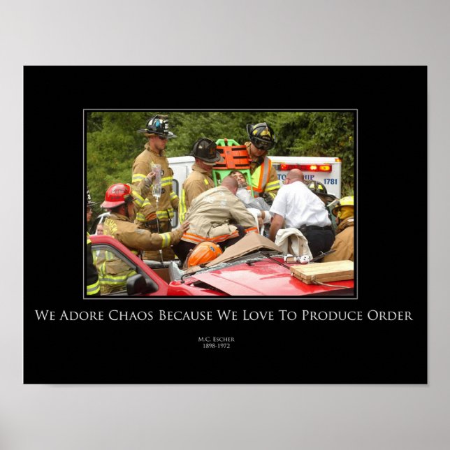 Pôster Caos (De)Poster motivacional (Frente)