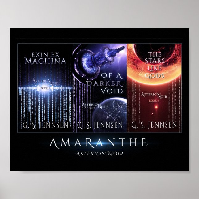 Poster Capa Colagem Asterion Noir (10x8) (Frente)