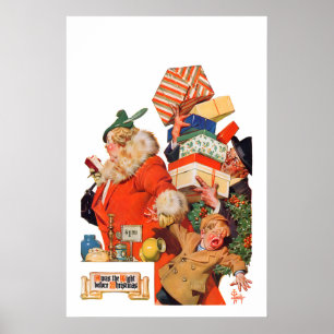 Poster Capa da Revista de Natal Retrô - Era a