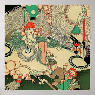 Poster Capa da Revista “Homenagem” 1927 por J Carlos