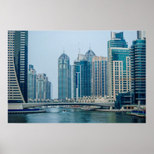 Poster Capa de cidade de Dubai marina