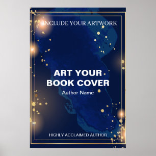 Poster Capa de Livro do Autor Arte Promocional de Lançame