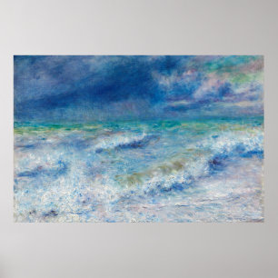 Poster Capa de Mar Azul por Impressionista Renoir