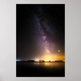 Poster Capa de mar com via leitosa