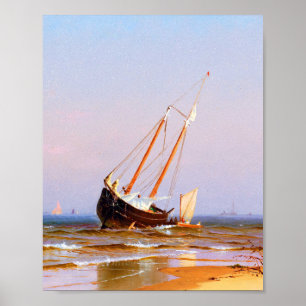 Poster Capa de mar, navio ao redor de Alfred Thompson Bri