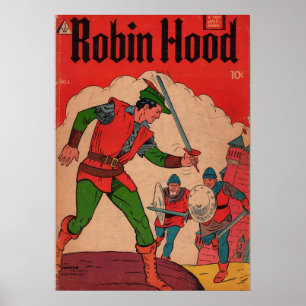 Poster Capa de Quadrinho do Robin Hood