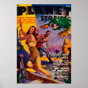 Poster Capa de revista 5 das histórias do planeta