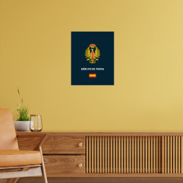 Poster Capa de telefone do passaporte do Exército de Terr