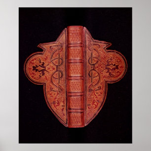 Pôster Capa de um livro das horas no latino