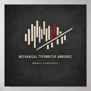 Poster Capa do Álbum Ambience da Máquina de Escrever Mecâ