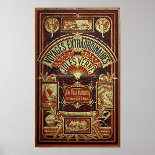 Poster Capa do livro velha de Jules Verne