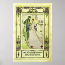 Capa Vintage Holy Graal por Jessie M. King