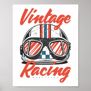 Poster Capacete de Corrida