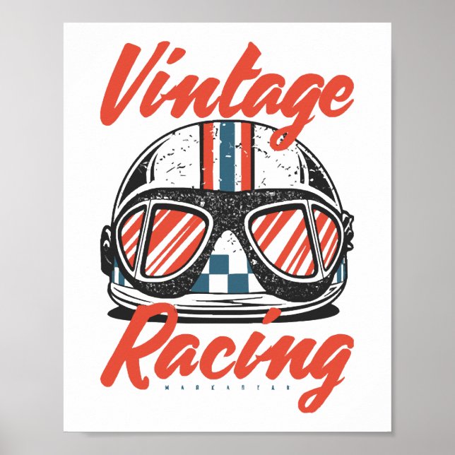 Poster Capacete de Corrida (Frente)