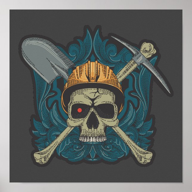 Poster Capacete de dia de trabalho (Frente)