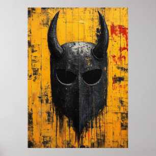 Poster Capacete de Guerra Viking – Legado do Guerreiro Nó