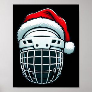 Poster Capacete de hóquei no gelo engraçado chapéu de Pap