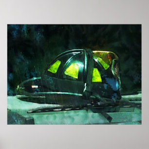 Pôster Capacete do Combatente de Fogo