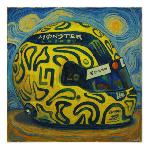 Pôster Capacete F1 Lando