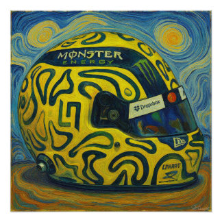 Pôster Capacete F1 Lando