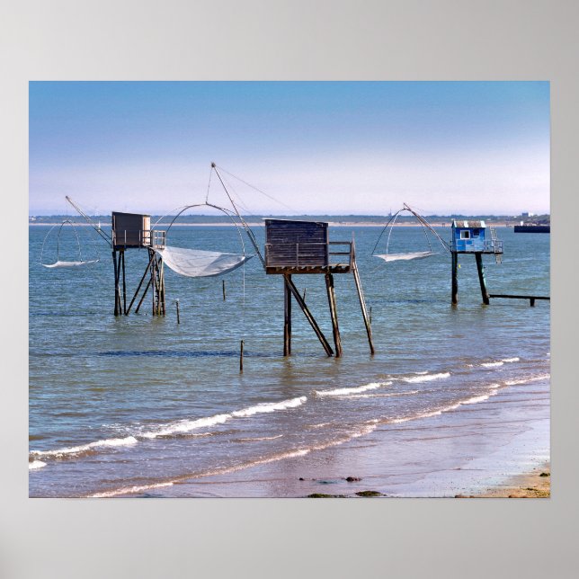 Poster Capacetes de pesca em Santo-Michel-Chef-Chef-Chef (Frente)