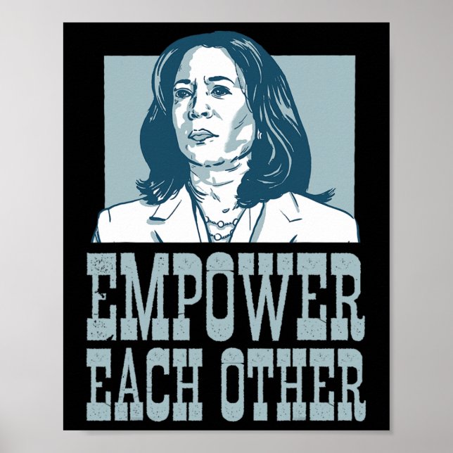 Poster Capacitar Kamala Harris Para O Presidente (Frente)