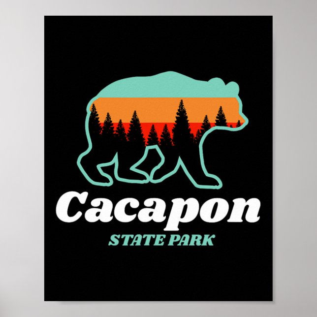 Poster Capacon State Park West Virginia Bear Summer  (Frente)