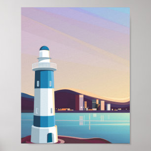 Poster Capas de assoalho com farol