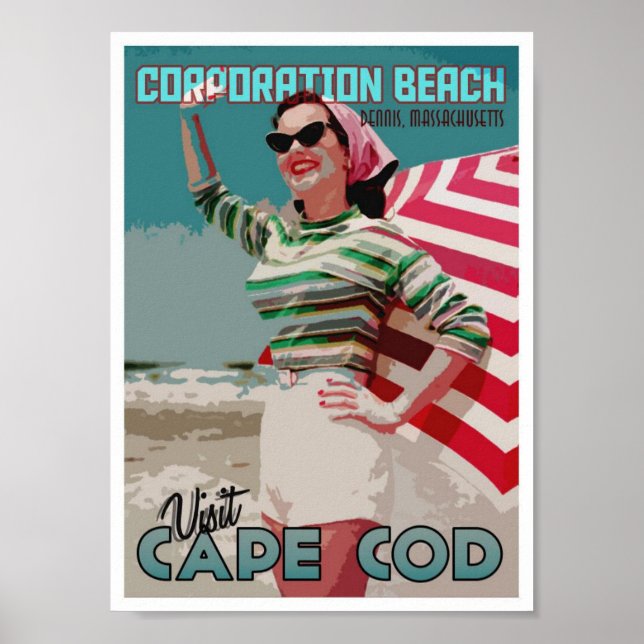 Poster Cape Cod Corporation Beach Dennis MÃES (Frente)
