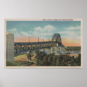 Poster Cape Cod, MassachusettsView da ponte de Bourne